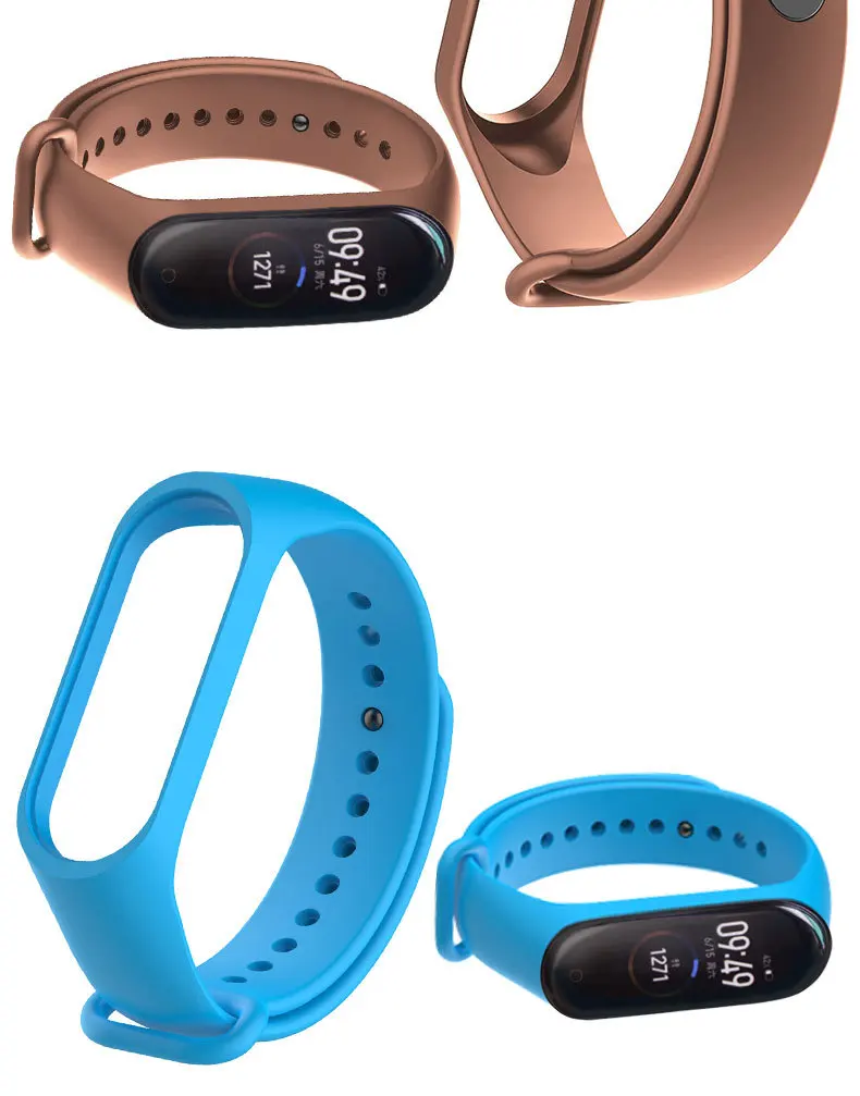 Mi Band 4 ремешок Цветной силиконовый браслет для Mi Band 4 3 ремешок для Mi Band 4 NFC Сменные аксессуары