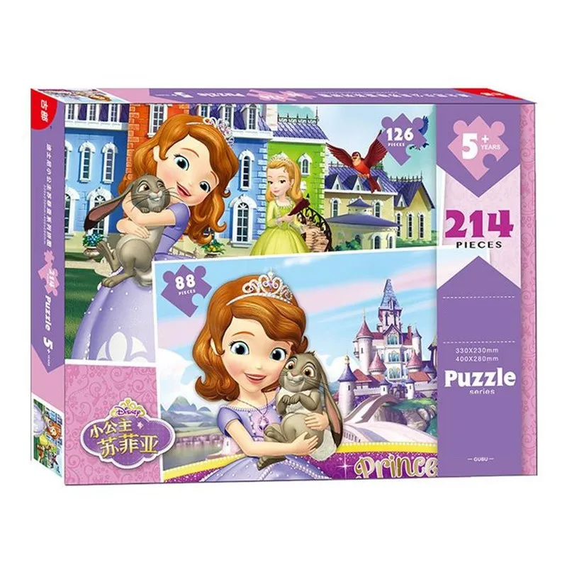 

Disney paper Puzzle Toy Sophia Ice Snow Princess 2 In1 for Children's Puzzle Toys