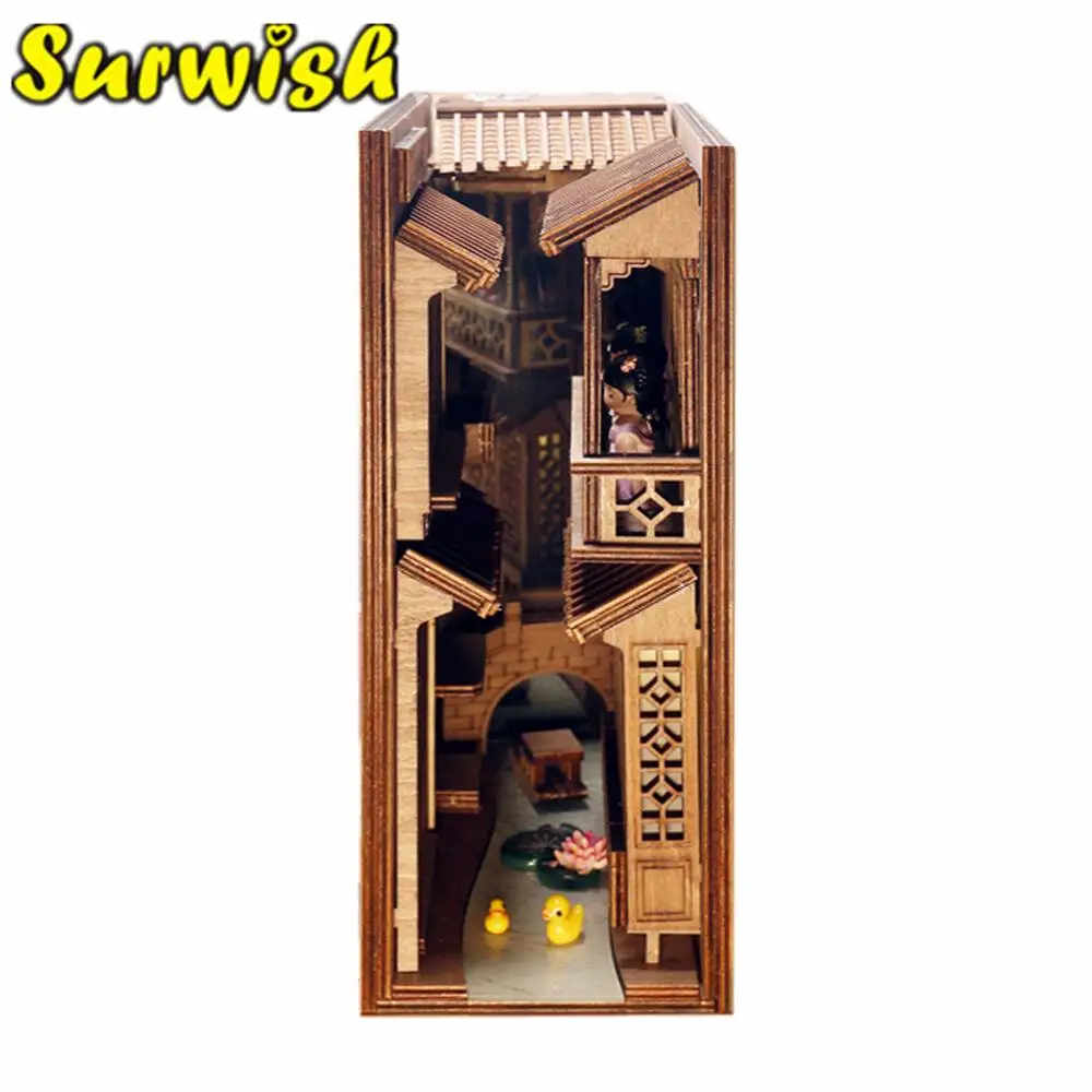 

Деревянная Сборная модель «Древние городки», сборные модели для книжной полки, обучающая игрушка для детей, подарки, роскошная версия