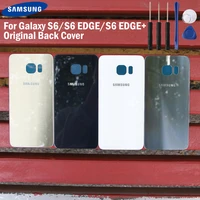 samsung original back battery door rear housing glass cover for samsung galaxy s6 g920 g920a g925f g925fq s6 edge back cover