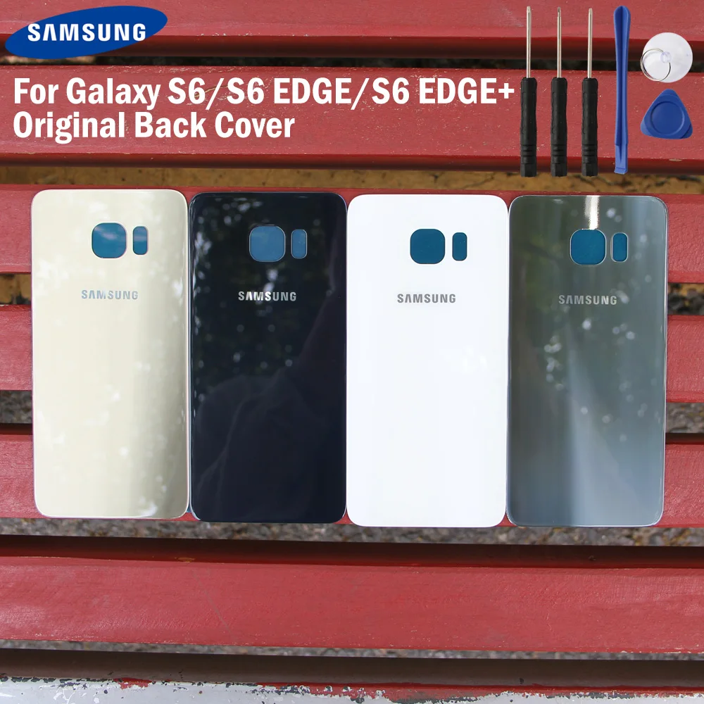 Оригинальная задняя крышка батарейного отсека Samsung стеклянный чехол для GALAXY S6 G920