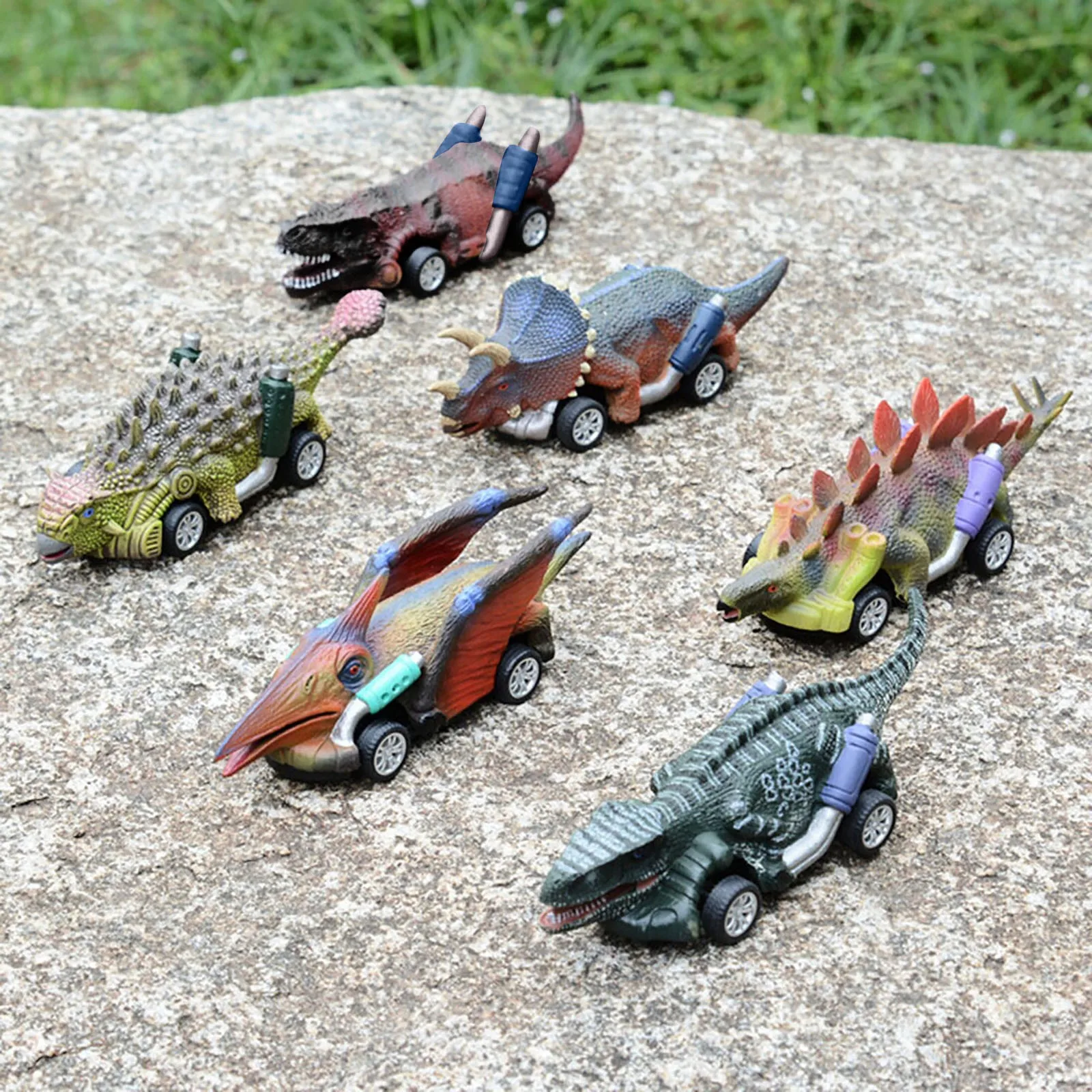 Simulation Dinosaur Pull Back Car Animal Model Diecasting Friction Vehicles Toys For Kids Boys Birthday Christmas Gifts |