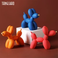 new balloon dog statue resin figurines for interior nordic home decoration modern living room office aesthetic room decor gift