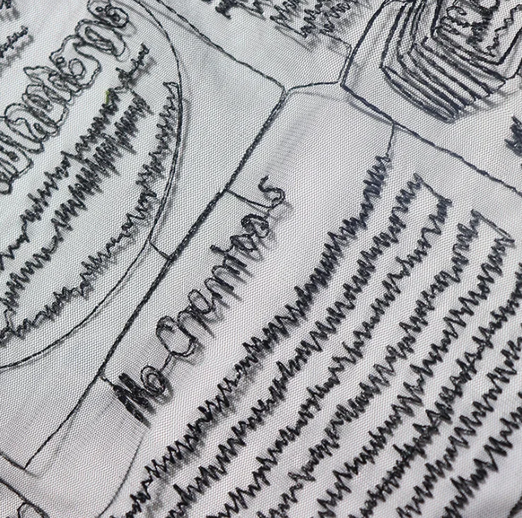Мягкие буквы газеты вышивка кружевная ткань сексуальная сетчатая для топов