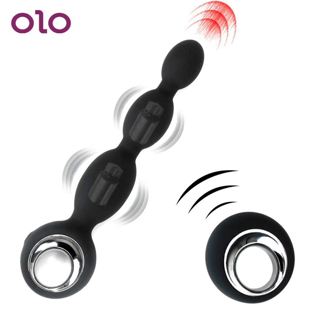 Оло 9 скоростей анальные шарики вибратор беспроводной пульт дистанционного