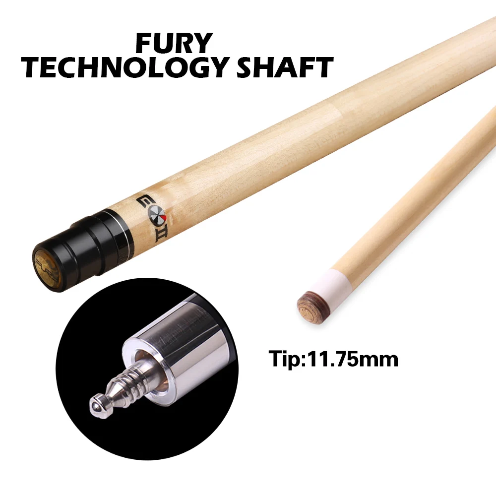 Tec-11.75mm Официальный Кий для бильярдного пула FURY tecnology вал 11,75/12,75 мм Tiger Tip выбранный жесткий кленовый пепельный предплечье Профессиональный вал Fury - Цвет: Tec-11.75mm
