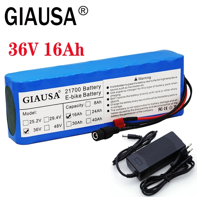 36v аккумулятор 16AH 21700 пакет для скутер мощный электрический велосипед литиевая