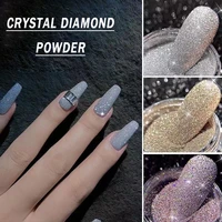 1 box sparkly nail glitter powder sliver gold nail dust pigment chrome decoration shining sequins diy nail art accessories