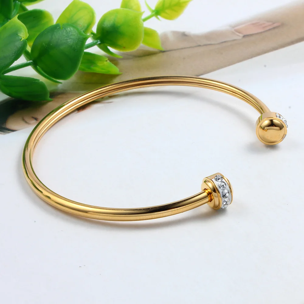 Браслеты DICAYLU из нержавеющей стали браслеты розового золота открытые модные