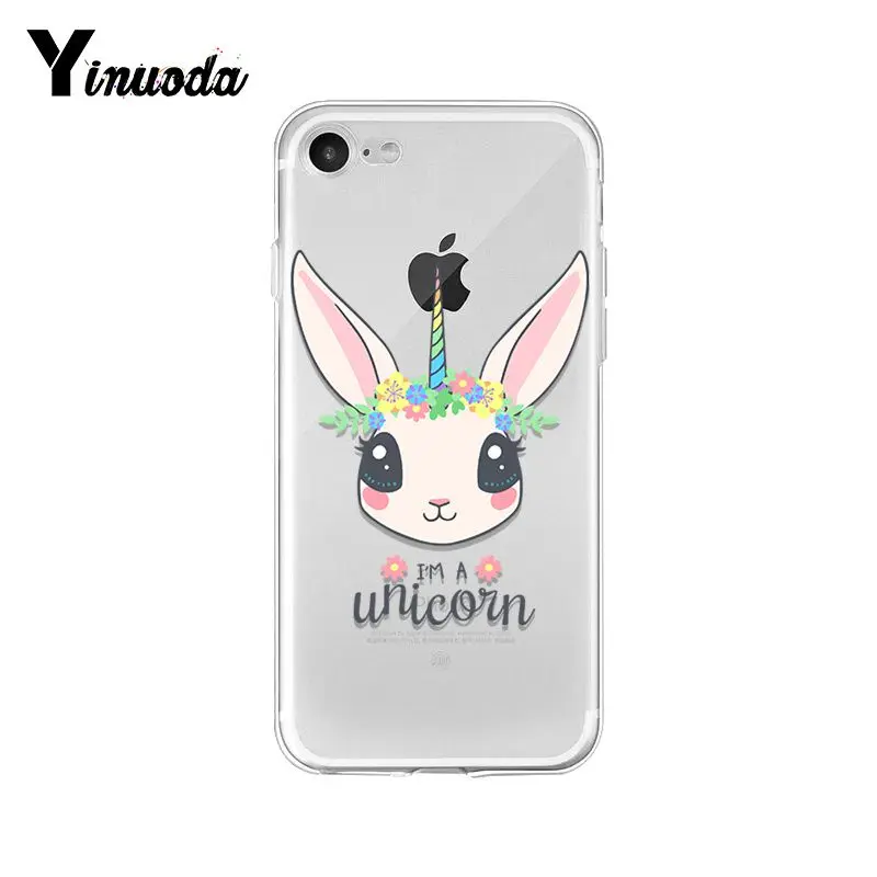 Yinuoda Rainbow Unicorn DIY Printing Drawing Phone Case Cover for iPhone 5 5Sx 6 7 7plus 8 8Plus X XS MAX XR 11 pro max | Мобильные