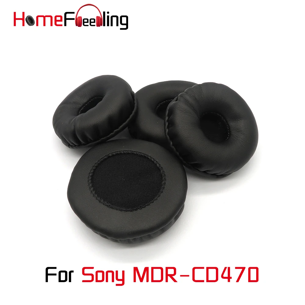 Homefeeling Ear Pads For Sony MDR-CD470 MDR CD470 Earpads Round Universal Leahter Repalcement Parts Ear Cushions homefeeling ear pads for sony mdr hw300k earpads round universal leahter repalcement parts ear cushions