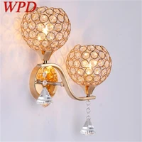 wpd wall lights modern led two lamps creative indoor luxury decorative for home aisle