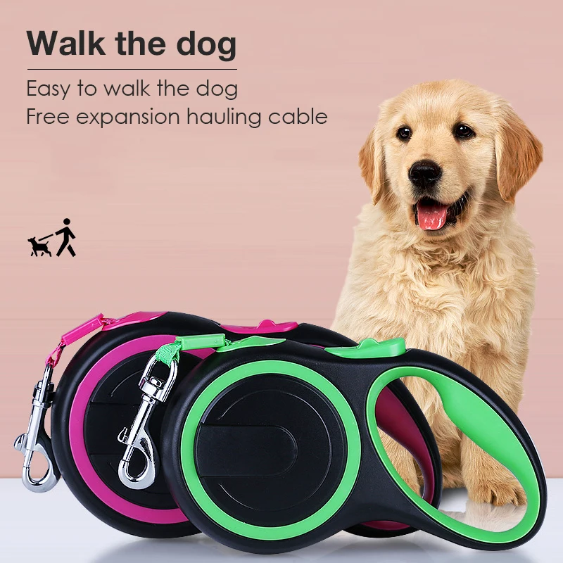 

Long Strong Pet Leash Retractable Pet Dog Leash for Large Dogs Durable Nylon Walking Leash Leads Automatic Extending Dog Rope
