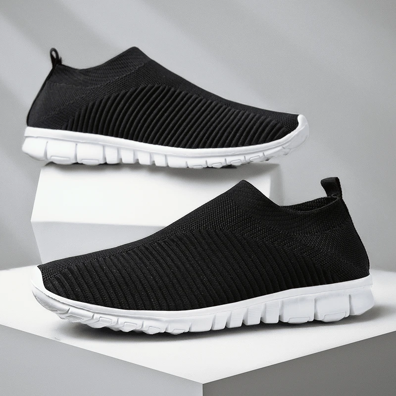 

Hot Sale New Ultralight Comfortable Casual Shoes Couple Unisex Men Women Sock Mouth Walking Sneakers Soft Summer Big Size 35-47