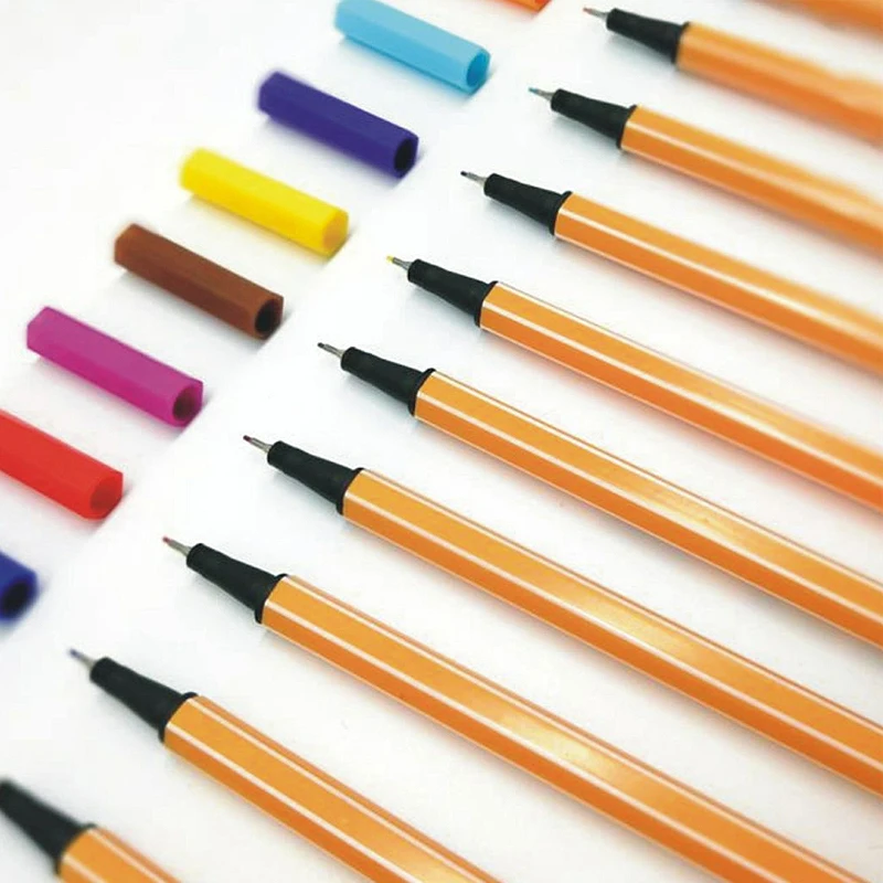 

12 Colors Fineliner Set Drawing Pen 0.4mm Liner Pens Sketch Marker Tiralineas Tekenen Lettering Markers Pennarelli Dessin