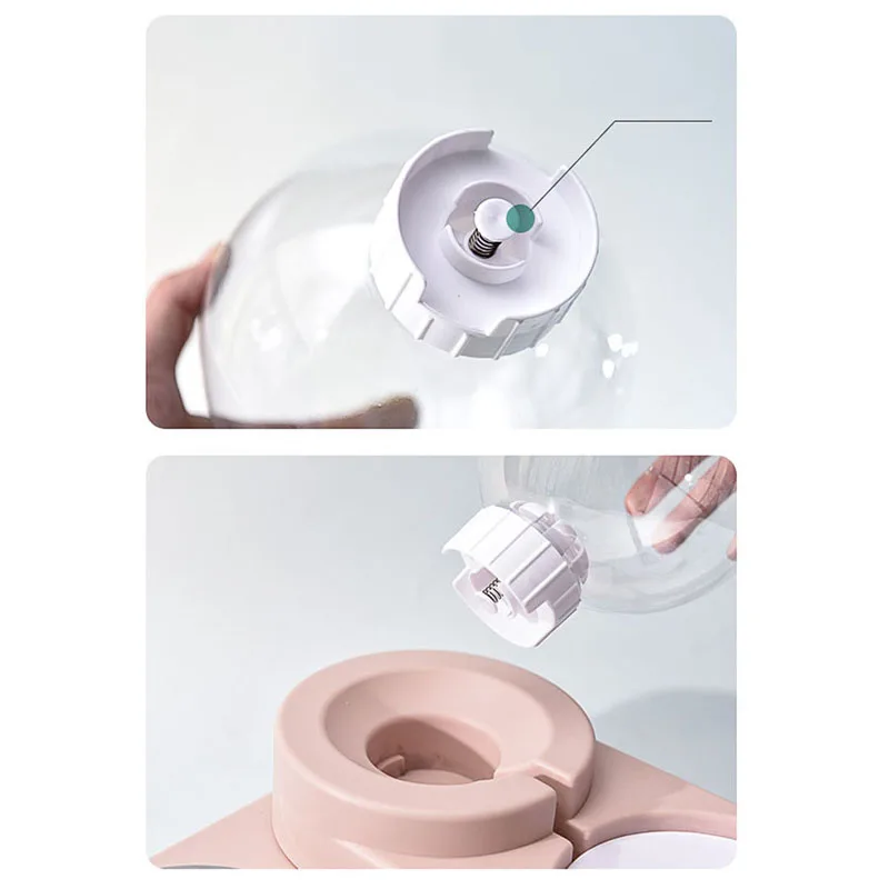 

Bubble Pet Dog Bowls Cat Water Fountain Automatic Pet Feeder For Dogs Cats 1.8L Pet Drinking Dispenser Dog Double Bowl