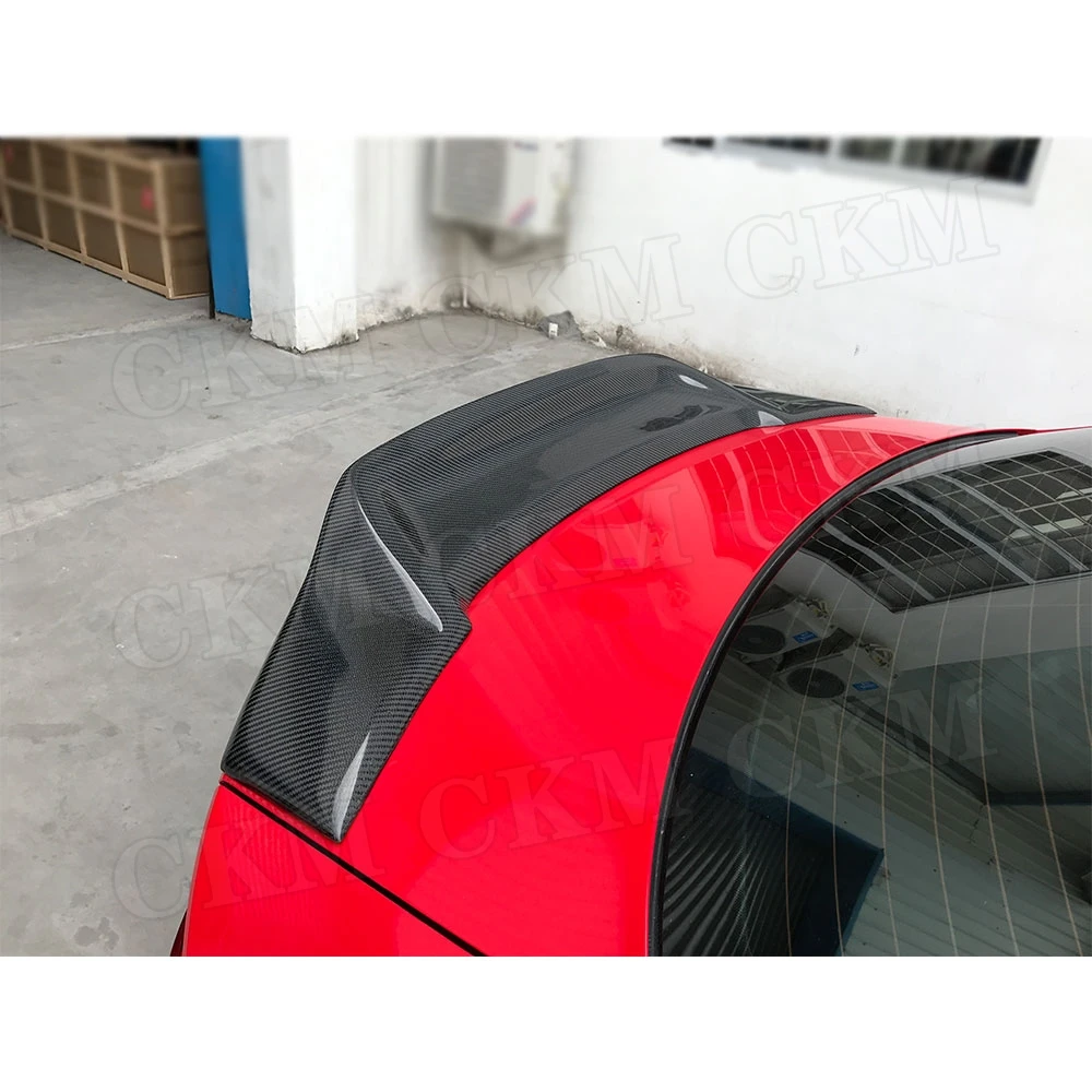 Задний спойлер из углеродного волокна для Audi A3 S3 Sedan 4 Door 2013 2018 R style крышка