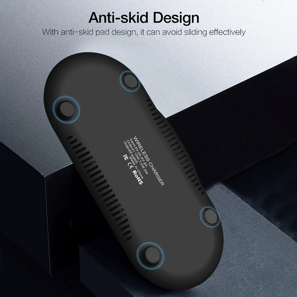Беспроводное зарядное устройство DCAE 2 в 1 Qi для Airpods Apple Watch 6 SE 5 4 3 iWatch 10 Вт быстрая
