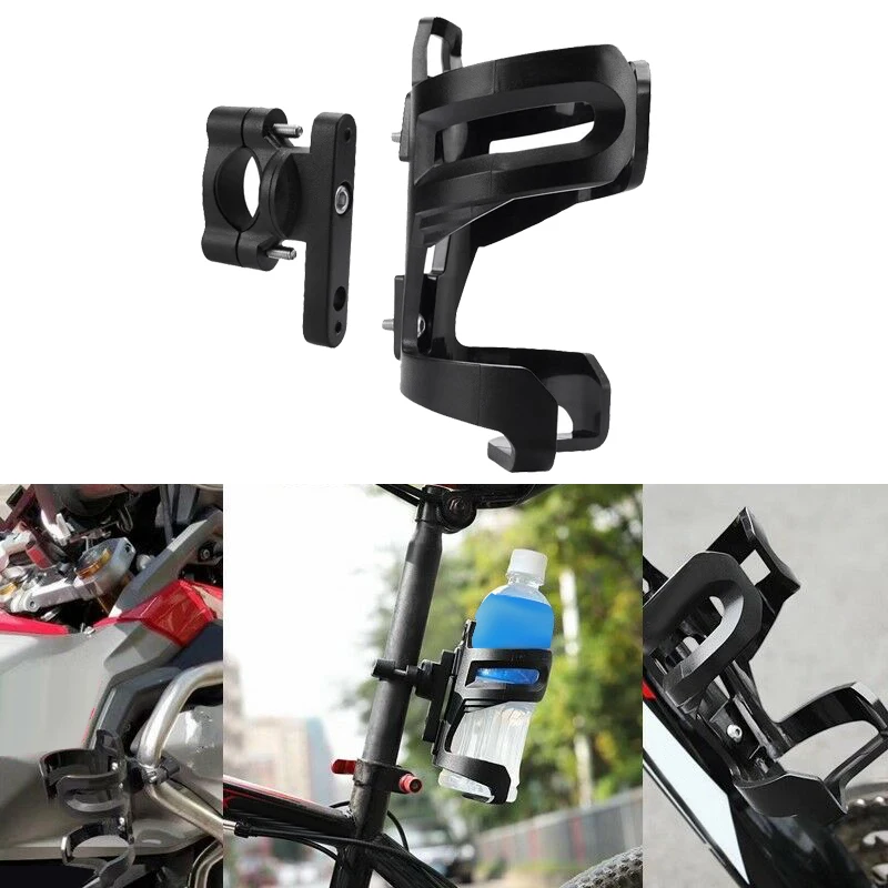

Universal Crash Bar Water Bottle Bracket Drink Cup Holder Adapter Set For-BMW R1200GS F800GS F700GS KTM Motorcycle Bike