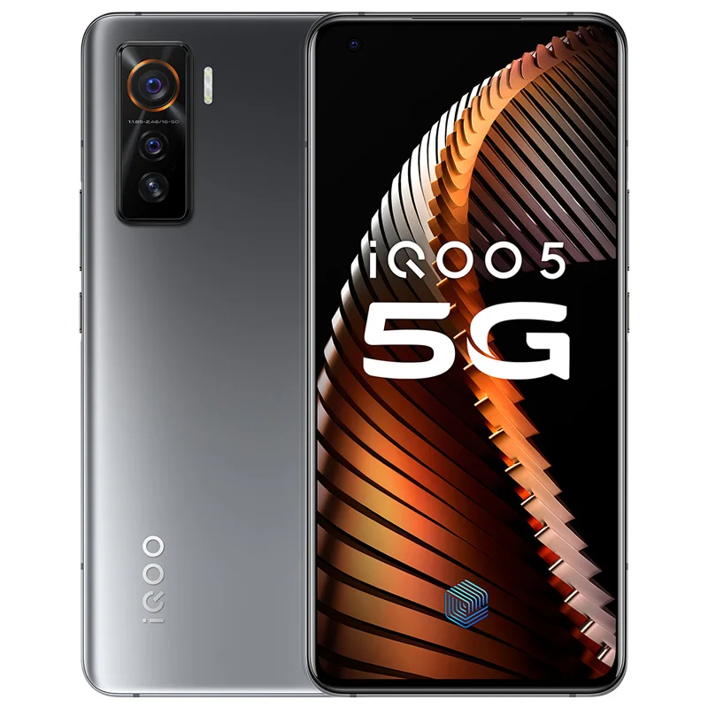 Original Vivo IQOO 5 5G Mobile Phone 50.0MP+13.0MP+13.0MP+16.0MP Snapdragon 865 6.56&quot 120HZ 12GB RAM 256GB ROM 55W Fast Charger |
