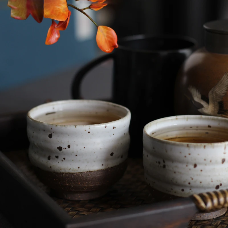 165 мл РУЧНАЯ РАБОТА японская грубая керамика чайная чашка керамическая кунг-фу