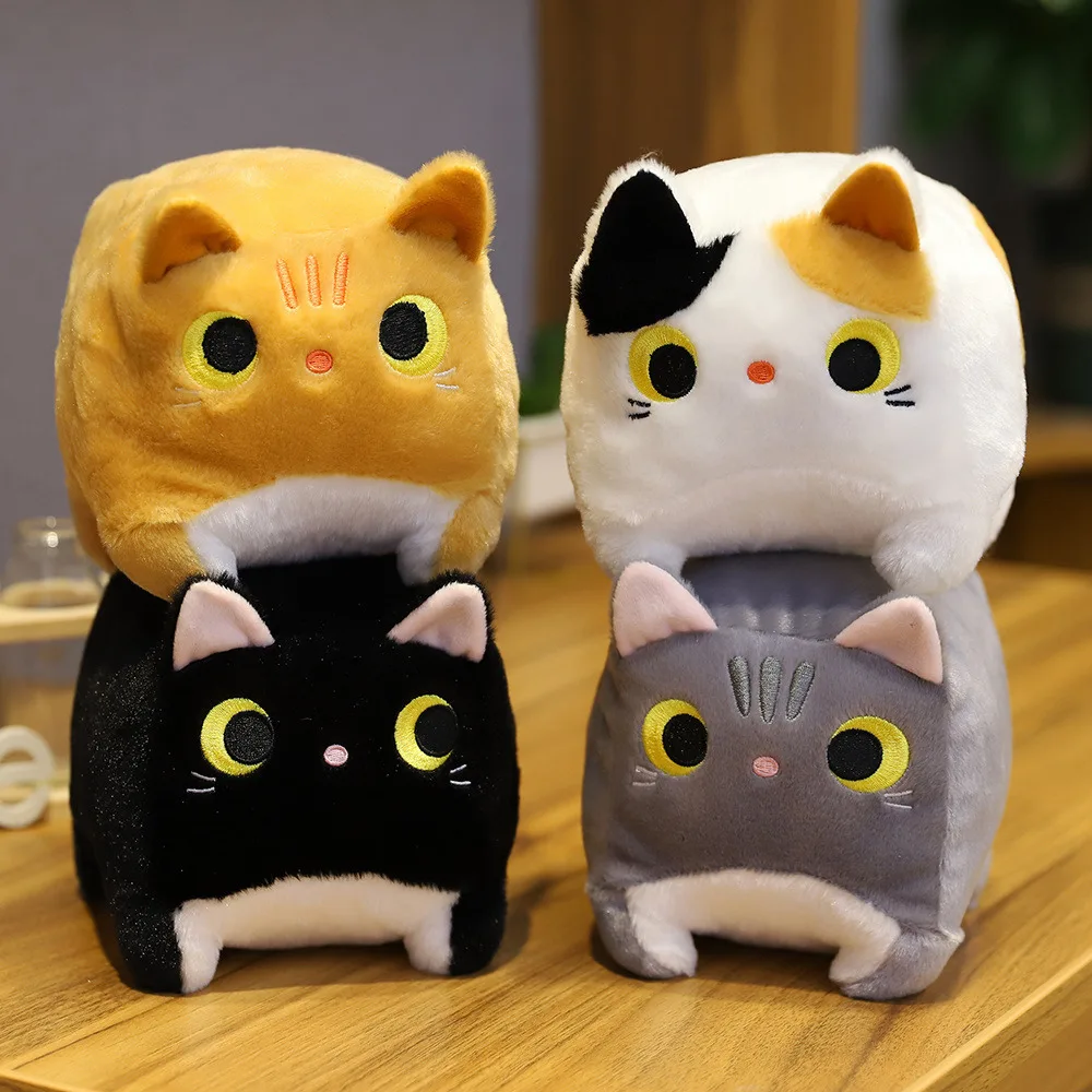 

Cartoon Animal Cat Plush Toys Children's Square Pocket Cat Doll Plush Toys Cute Children's Birthday Gifts