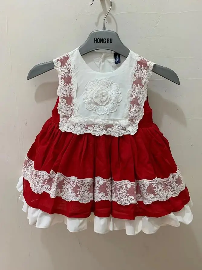 2 шт. детское кружевное бальное платье без рукавов | Детская одежда и обувь