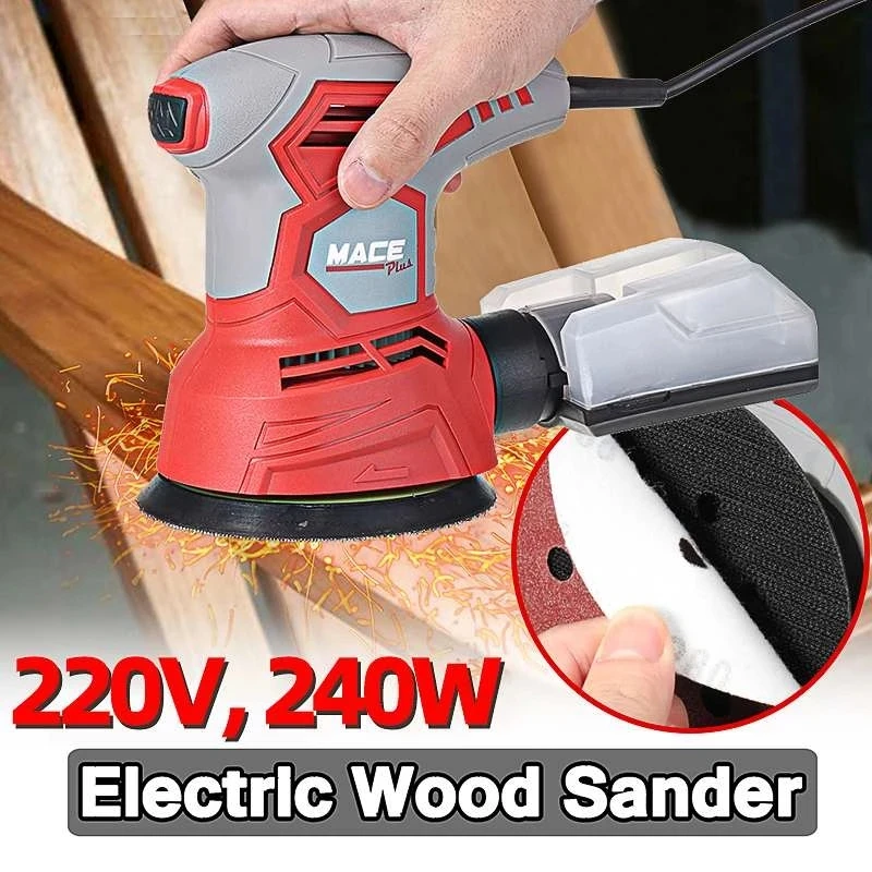 200w Electric Wood Sander Machine 220v/240v Strong Dust Collection Polisher Furniture Sander Strong Heat Dissipation Power Tool