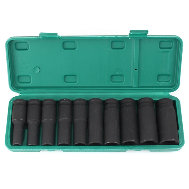 10PCS ударная головка 8 22 мм метрический Drive сильный и Heavy Duty Набор торцевых головок