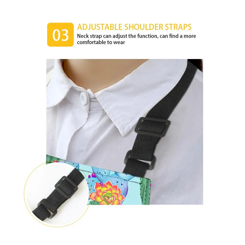 

Cute T Rex Dinosaur 3D Print Cooking Kitchen Apron Waterproof Aprons with Pockets for Home Restaurant BBQ Coffee House Apron