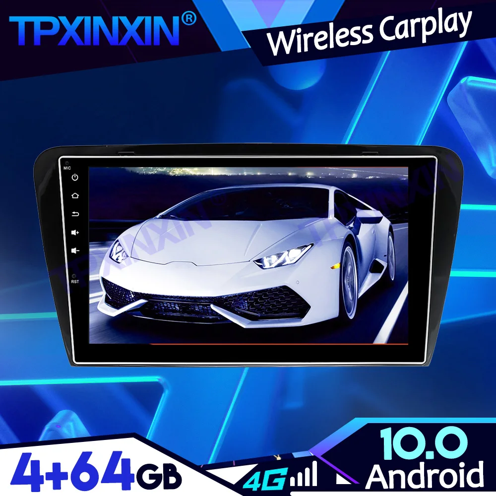 

Android 10 4-64G PX6 IPS Carplay For VW Skoda Octavia 2014-2017 DSP Tape Recoder Multimedia Player Head Unit Navi GPS Auto Radio