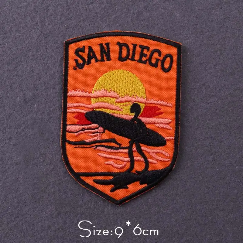 Нашивки на одежду в дикой природе нашивка с вышивкой виде гор нашивки утюгом для