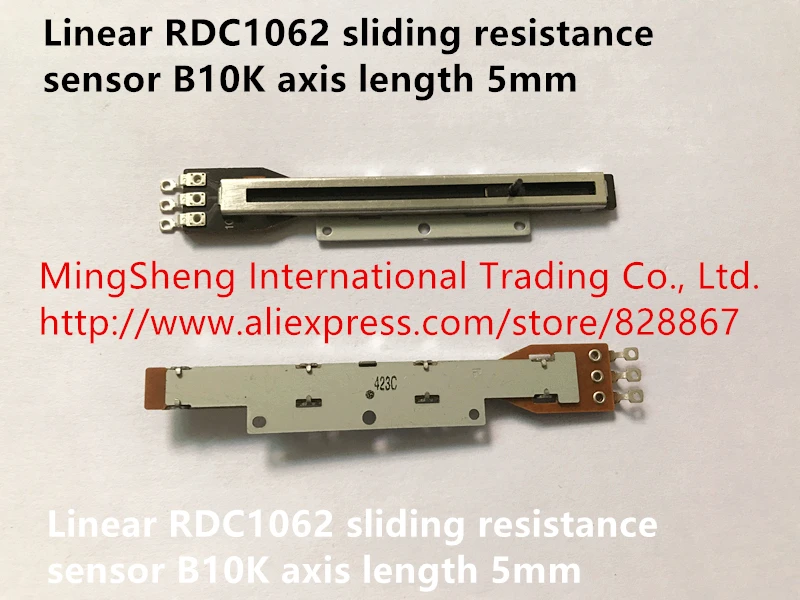 Оригинальный новый 100% линейный датчик сопротивления скольжения RDC1062 B10K длина оси