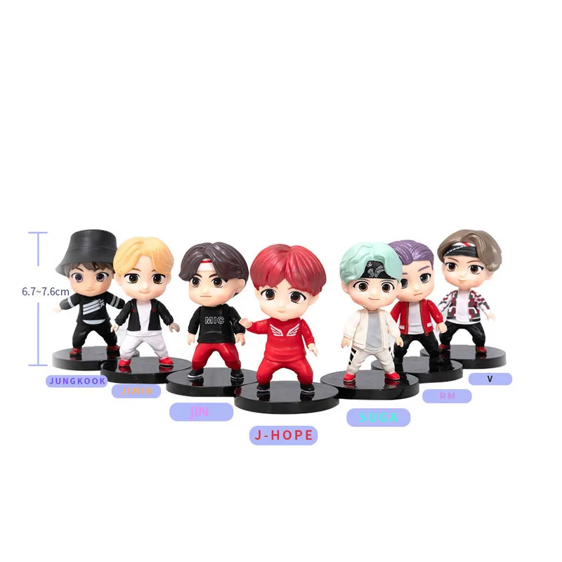 1 шт. высокое качество kpop крошечные кавайные корейские фигурки супер звезды idol