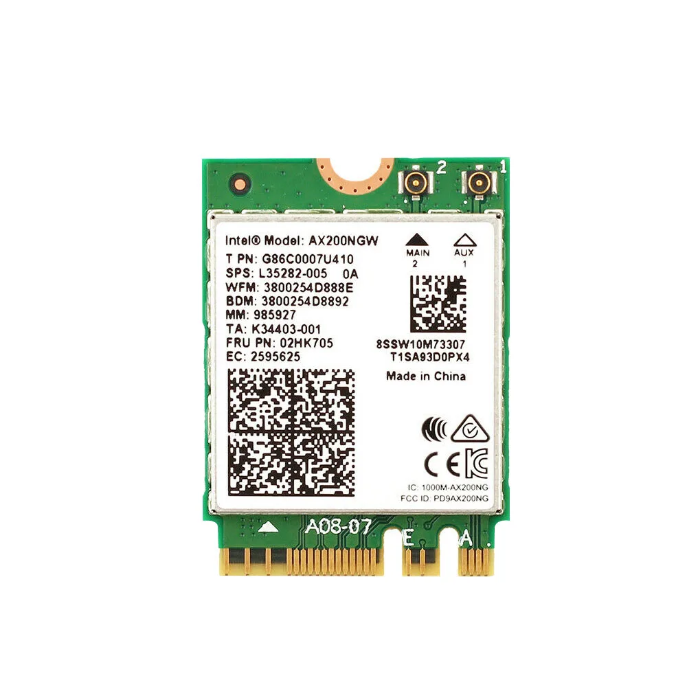 Wi Fi 6 беспроводная карта для Intel AX200NGW WLAN 2 4G/5G BT 5 0|Компьютерные кабели и разъемы| |