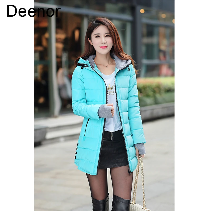 Deenor Women Parka Winter Long Jacket Pultra Light Coat Winter Hooded Oversize Winter Autumn Warm Puffer Jacket Coat Lady Jacket