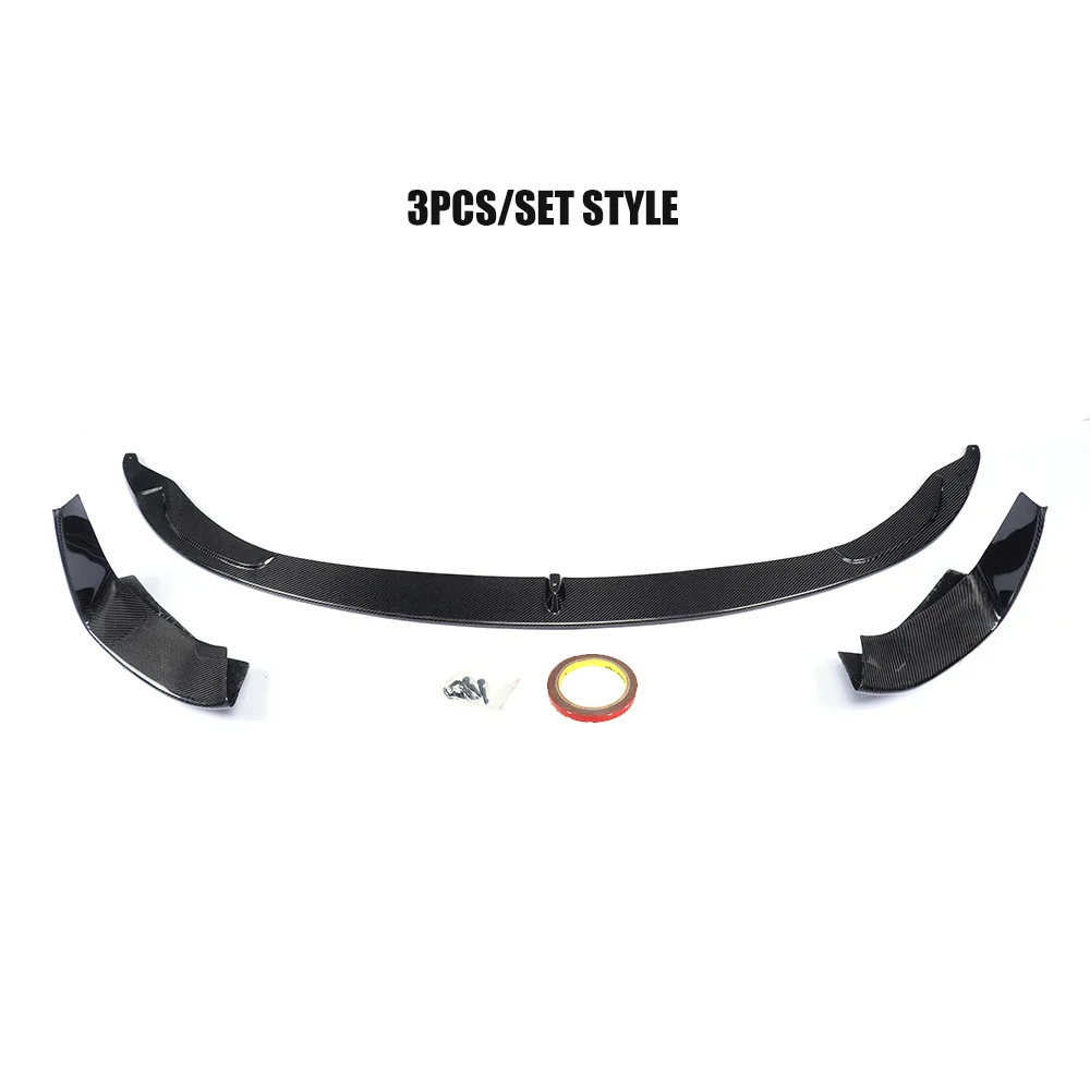 Front Bumper Lip Spoiler Splitters for BMW F82 F83 M4 F80 M3 Sedan Coupe Convertible 2014 - 2019 Carbon Fiber / FRP black | Автомобили и