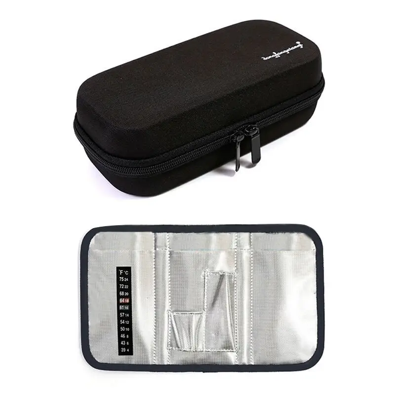 

EVA Insulin Bag Storage Protector Bag Medical Insulin Cooler Travel Pocket Packs Pouch Drug Freezer Box For Diabetes People