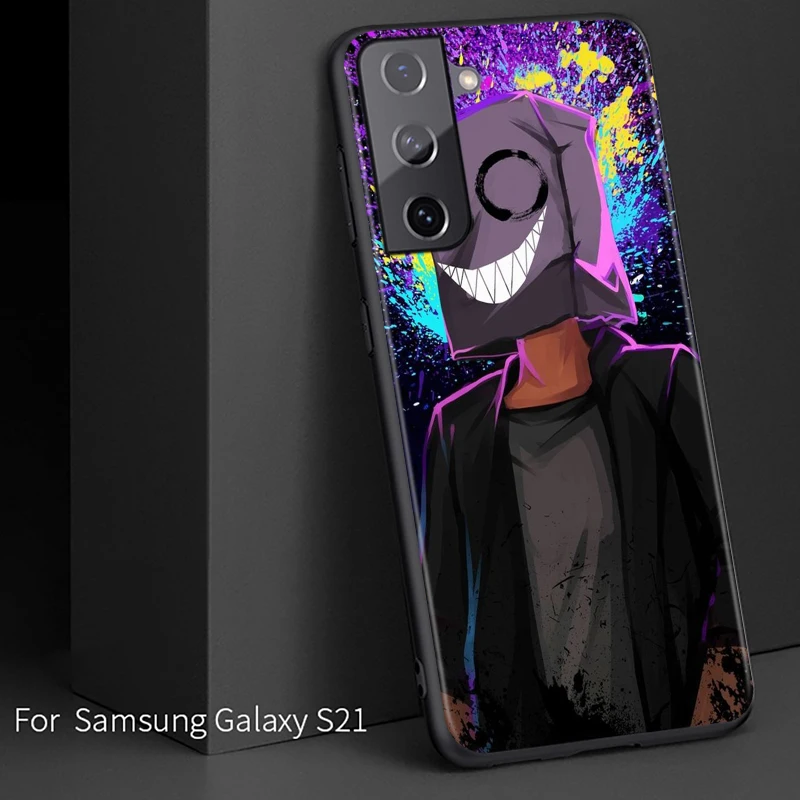 Крутая противогаз смайлик для Samsung Galaxy S10 S10E S9 S8 S7 S6 S22 S21 S20 FE Ultra Pro Lite Edge Plus 5G черный