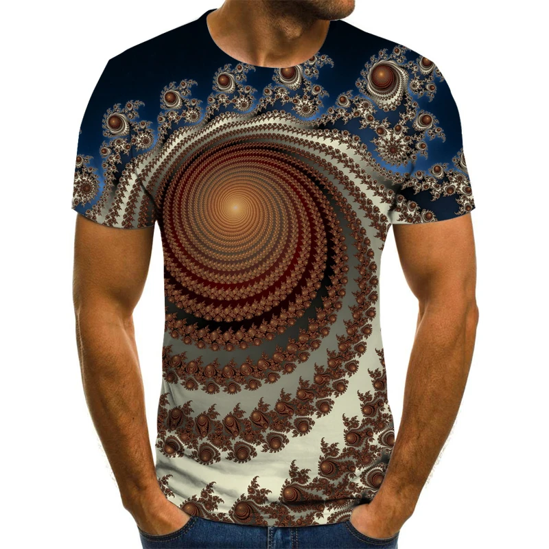 2020 Vertigo 3D круглая шея Мужская футболка тоннель печатная T shirtXXS 6XL|Мужские футболки|