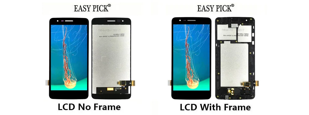 Для LG K8 2017X240 H X240DSF X240 X240K ЖК-дисплей кодирующий преобразователь сенсорного экрана в сборе с рамкой