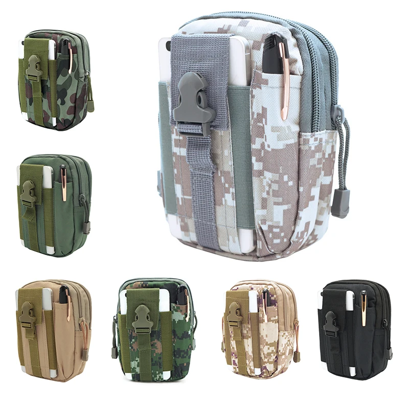 

Outdoor Men Waterproof Waist Pack Bum Bag Pouch Tactical Military Sport Hunting Belt Molle Nylon Mobile Phone Bags Travel Tools
