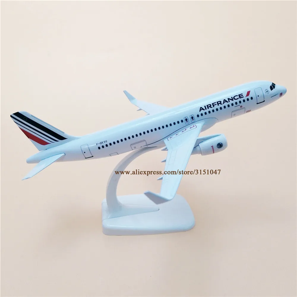 Модель самолета из сплава и металла 20 см авиакомпании AIR France Аэробус A320 | Игрушки