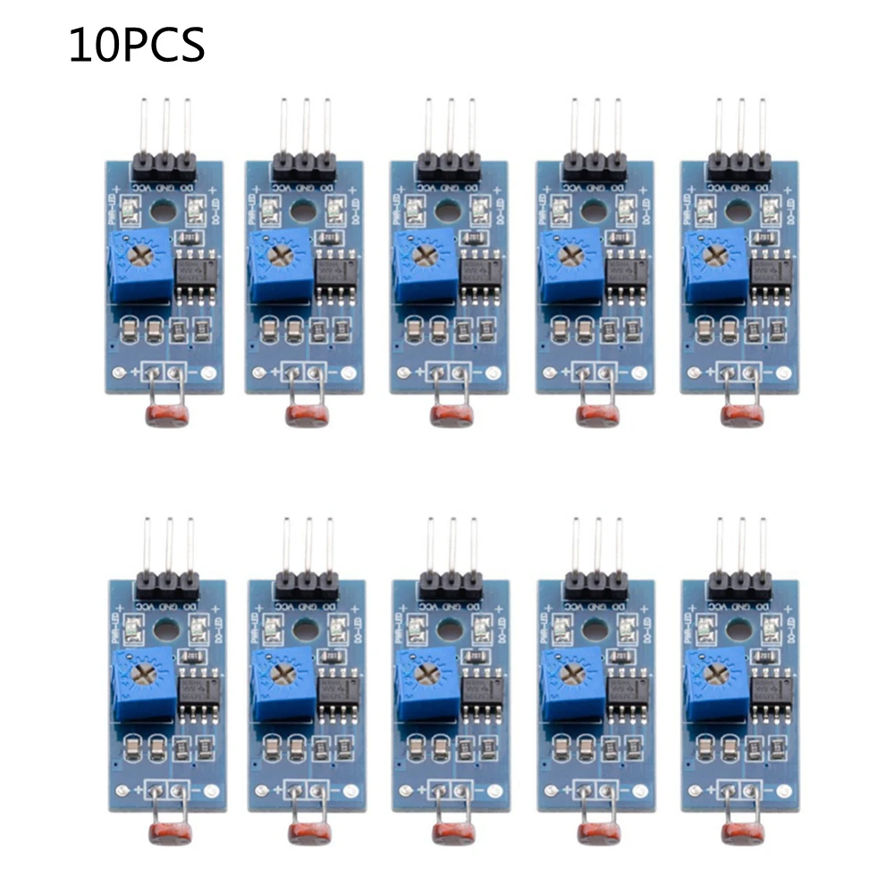 

10 PCS Photoresistor module Digital Light Intensity Detection Photosensitive Sensor Module for Arduino UNO