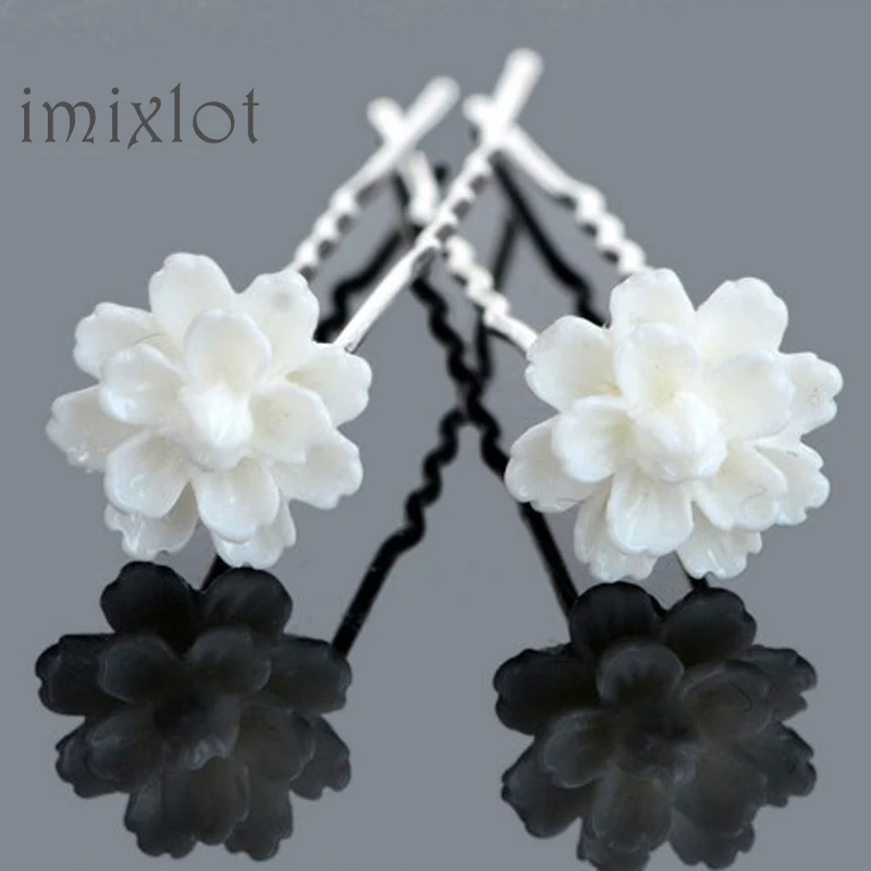 Ограниченная продажа классические акриловые заколки для волос с растениями