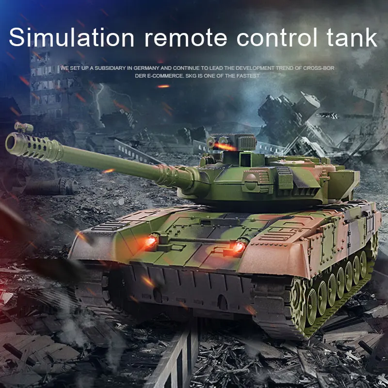 RC War Tank радио зарядное устройство боевой запуск беговая дорожка дистанционное