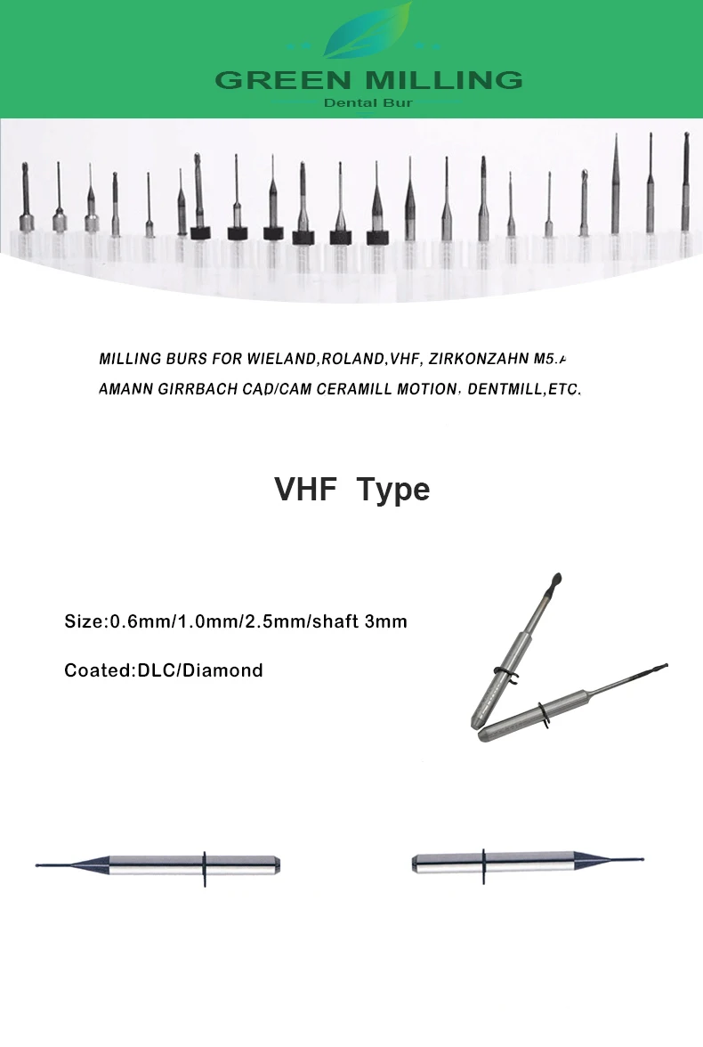 

Cad/Cam машина для зубных протезов Cutter Wieland фрезерные боры (диаметр хвостовика 0,6/1,0/2,0 мм/2,5 мм)