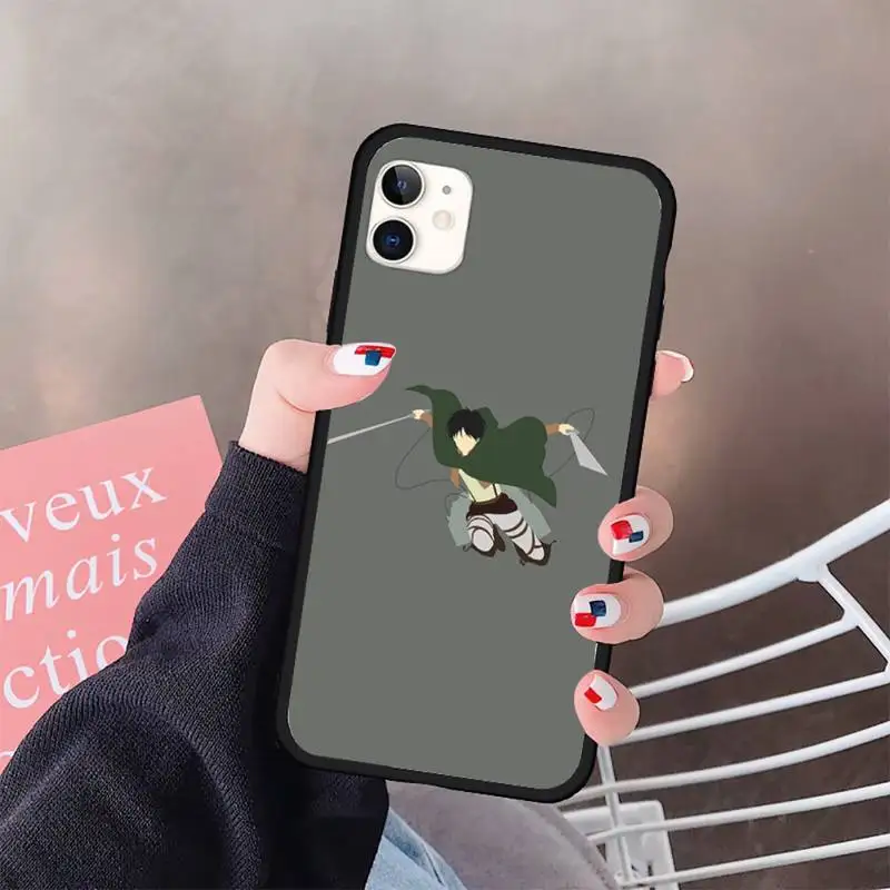 

Attack on Titan Japan Anime Phone Case for iPhone 11 12 pro XS MAX 8 7 6 6S Plus X 5S SE 2020 XR