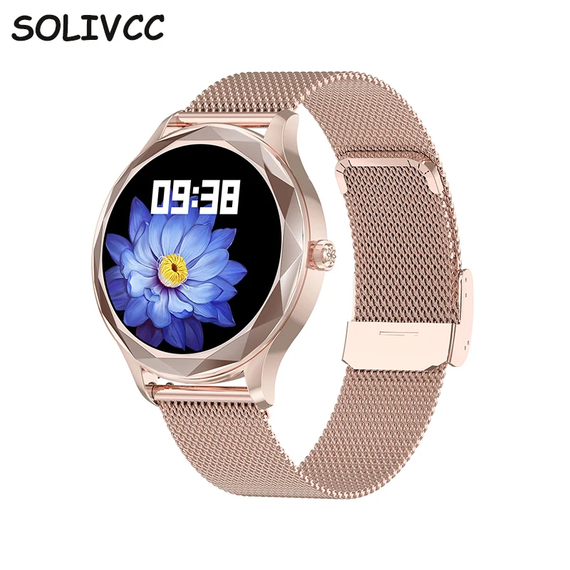 

Fashion Women Smart Watch Heart Rate Blood Pressure Monitor Pedometer Fitness Tracker Waterproof DT86 Smartwatch For Ladie