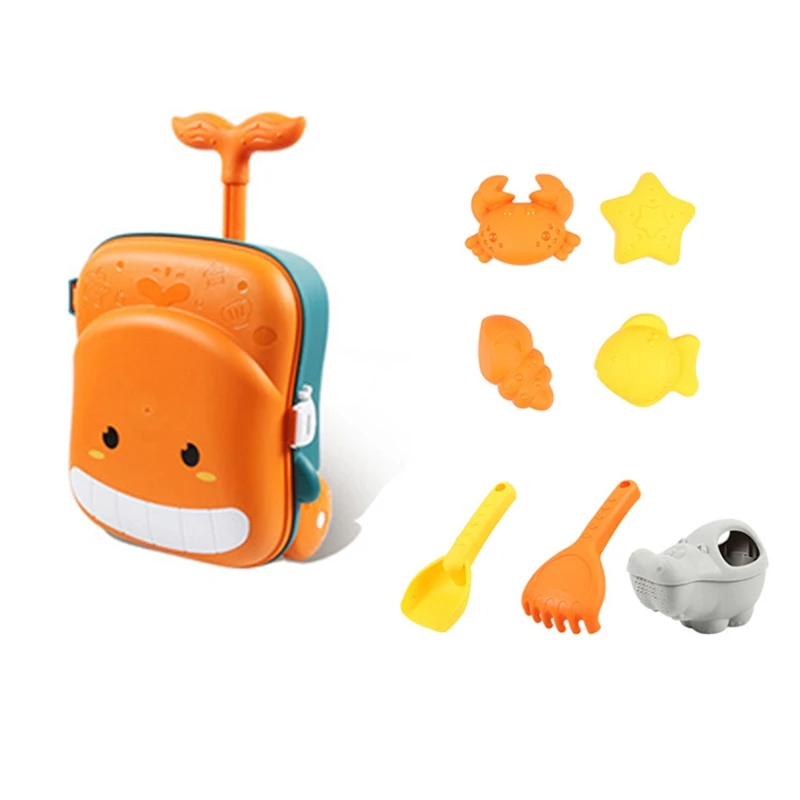 

Beach Sand Toys Set Beach Molds Watering Can Beach Shovel Tool Kit Sand Toys for Toddlers Kids Summer Outdoor Play